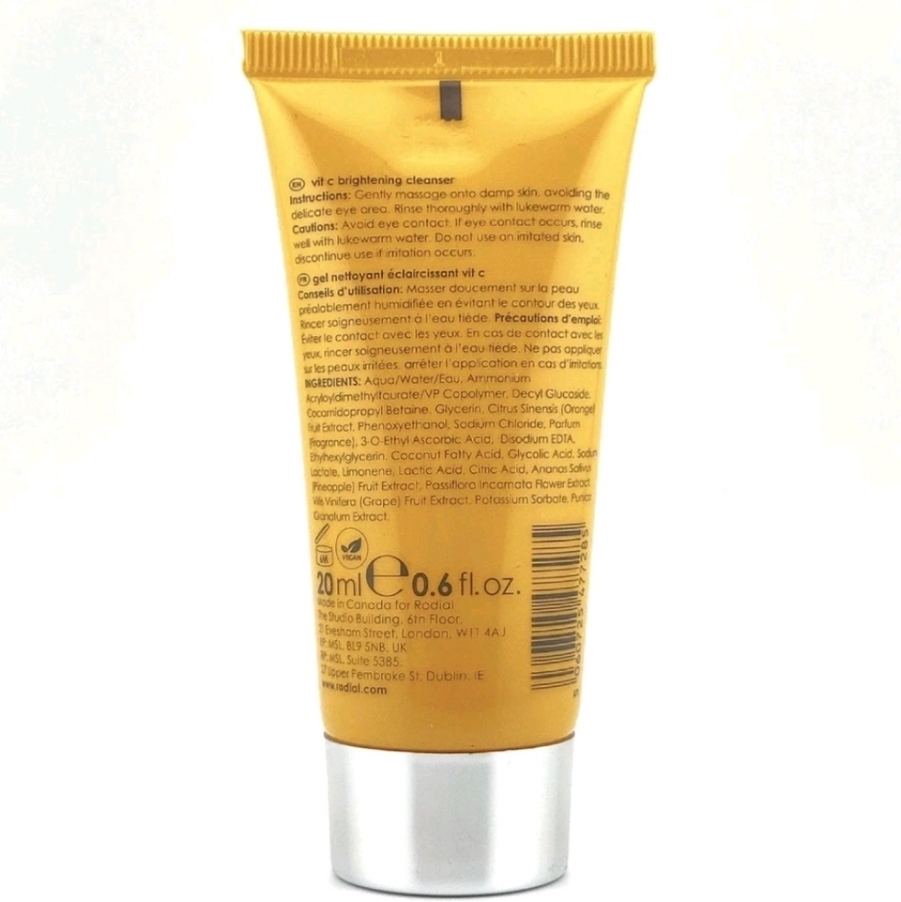CLEARANCE! Rodial Vitamin C Brightening Cleanser, 20ml (Travel Size), New - Picture 3 of 4